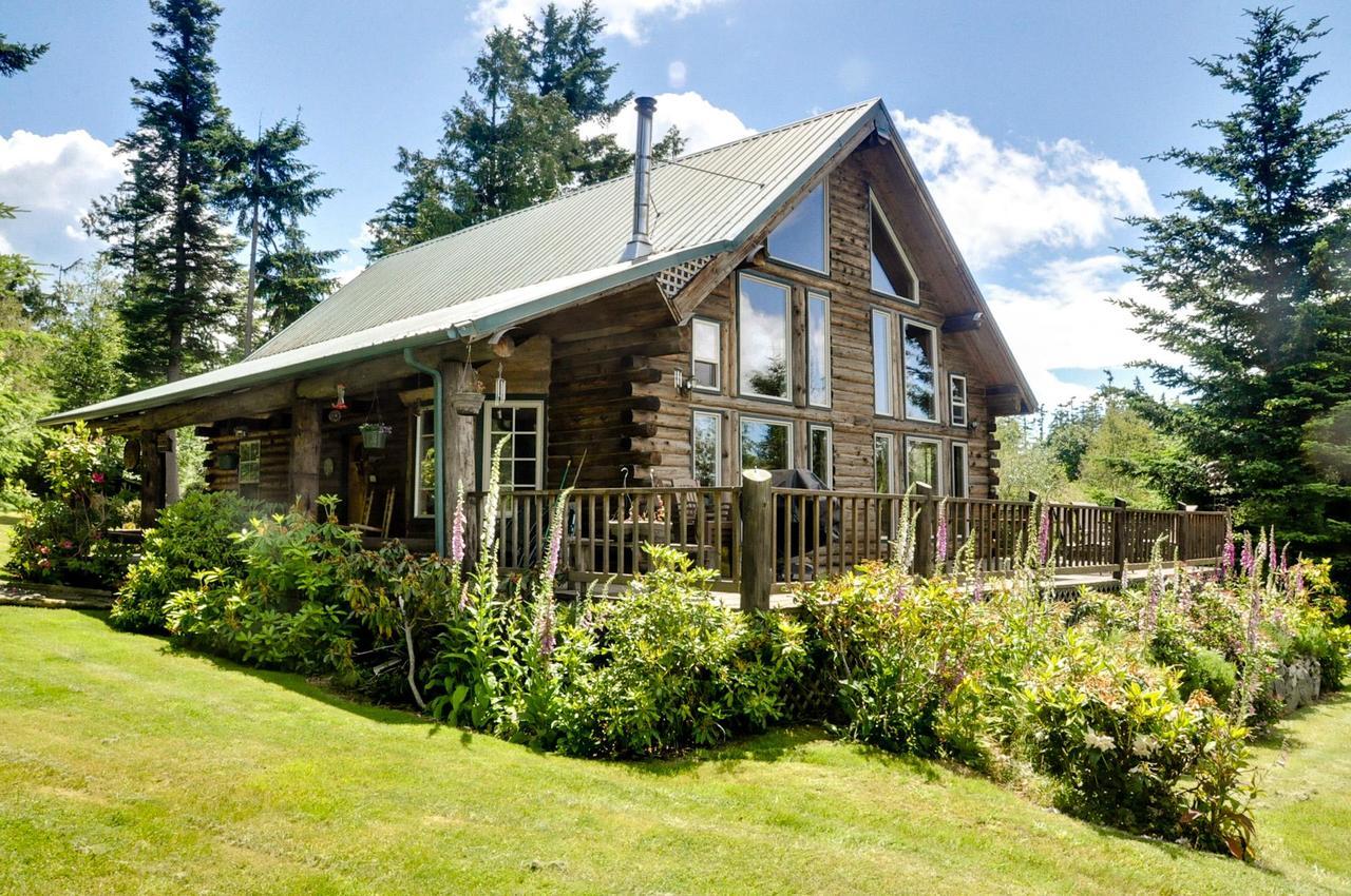 Log Home On Lopez-Spencer Spit Port Stanley Exterior foto