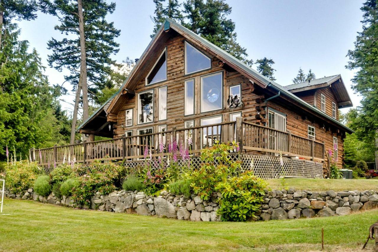 Log Home On Lopez-Spencer Spit Port Stanley Exterior foto